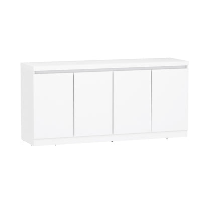 White Particle Board Sideboard for Dining Room Storage