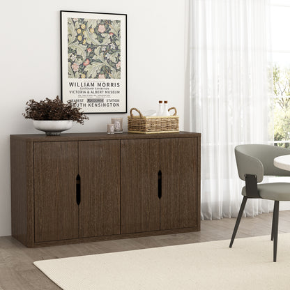 Walnut Sideboard Buffet - 60.1" Storage Server