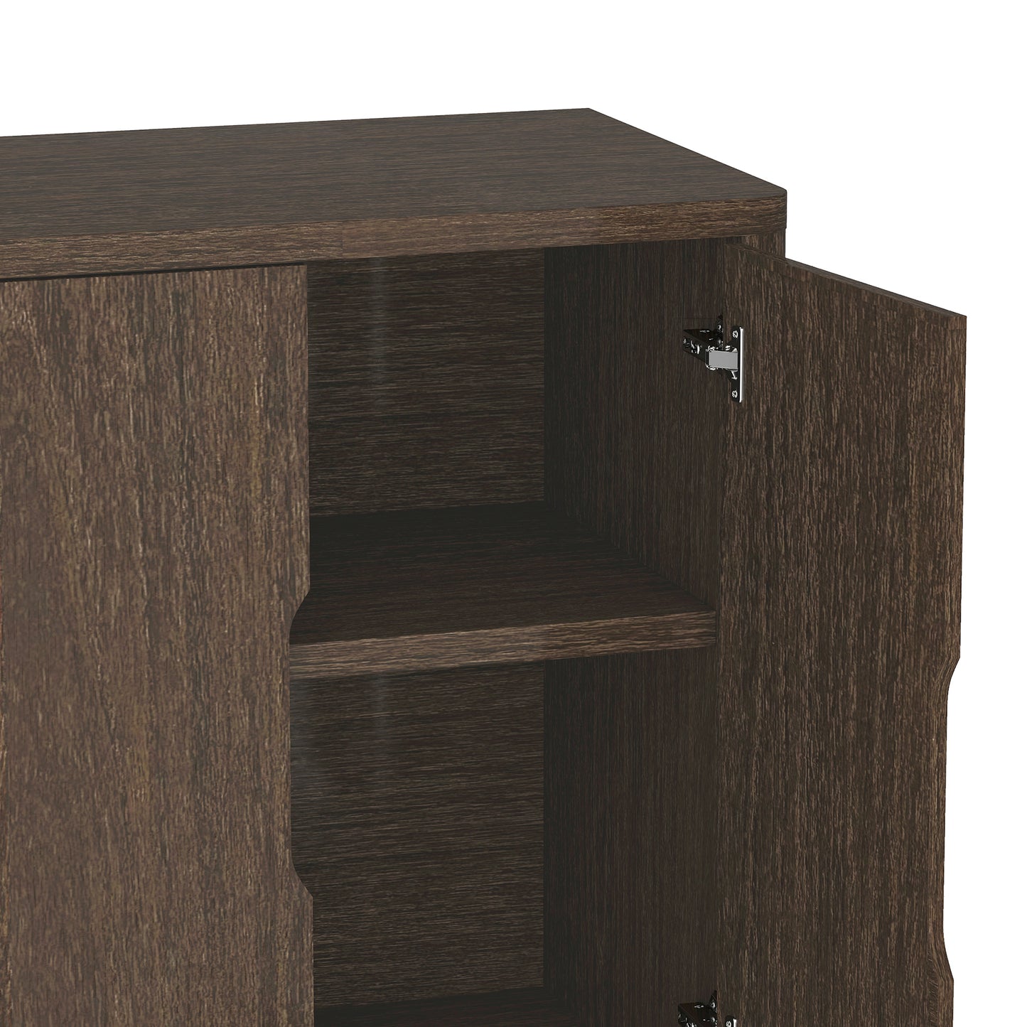 Walnut Sideboard Buffet - 60.1" Storage Server