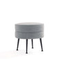 Accent Ottoman in Gray