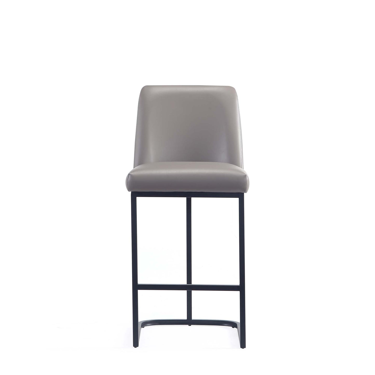 Taupe Leatherette Counter Stool - Bar & Kitchen Seat