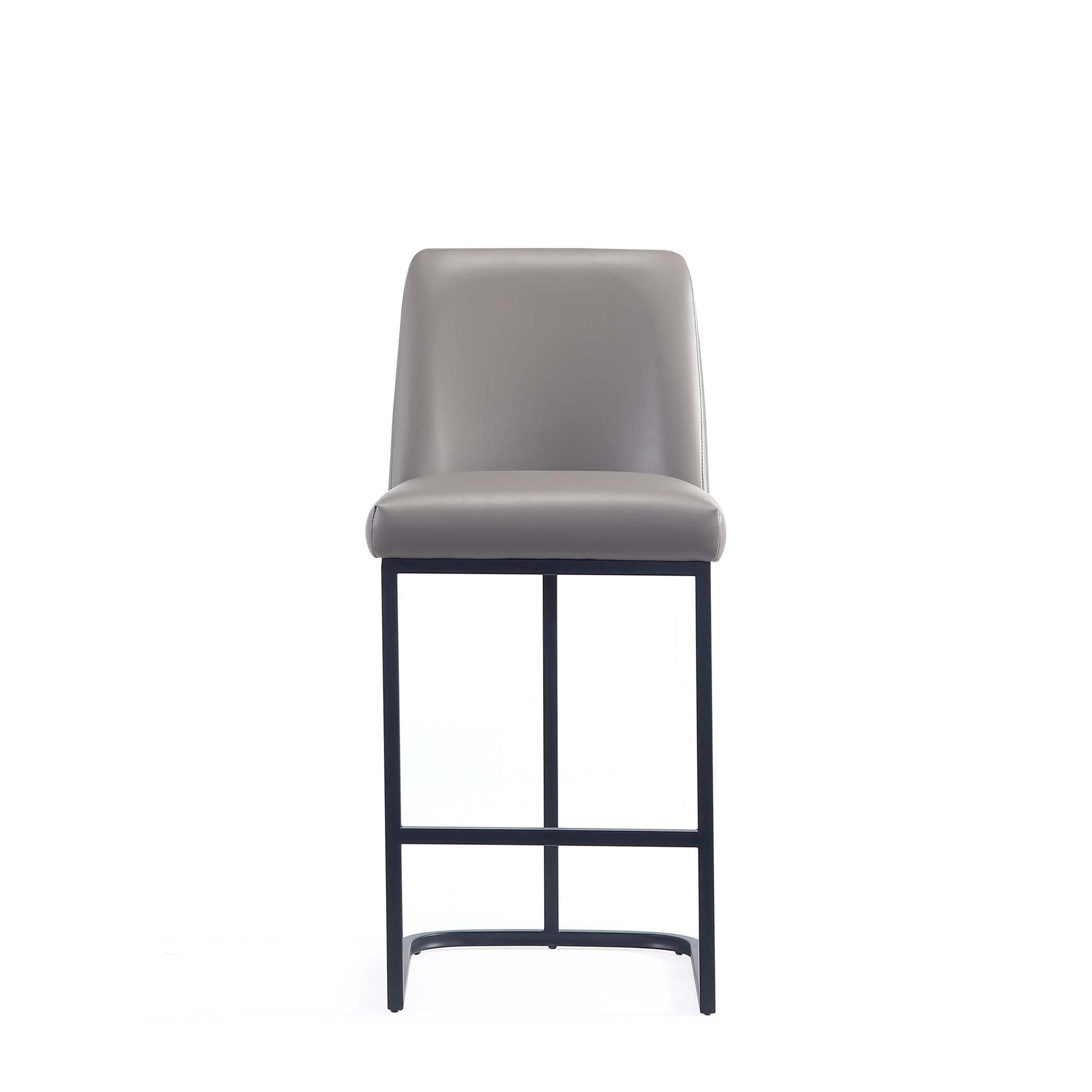 Taupe Leatherette Counter Stool - Bar & Kitchen Seat