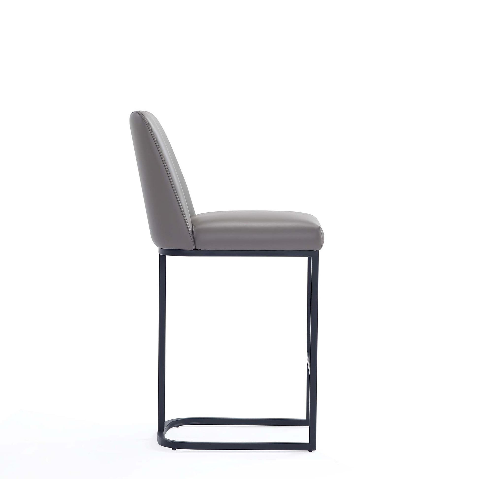 Taupe Leatherette Counter Stool - Bar & Kitchen Seat