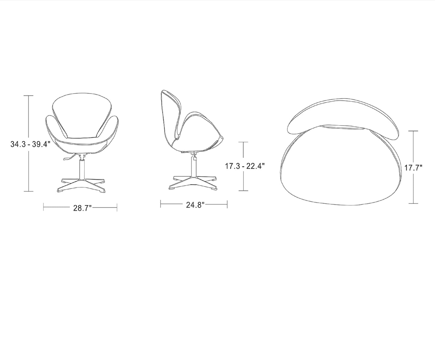Swivel Lounge Chair in Green - Modern Comfort & Style