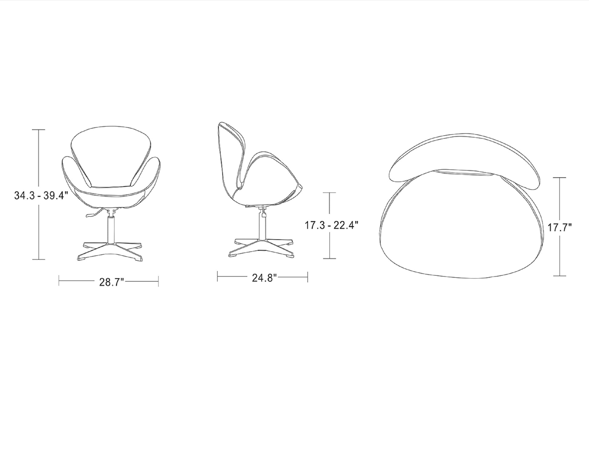 Swivel Lounge Chair in Green - Modern Comfort & Style