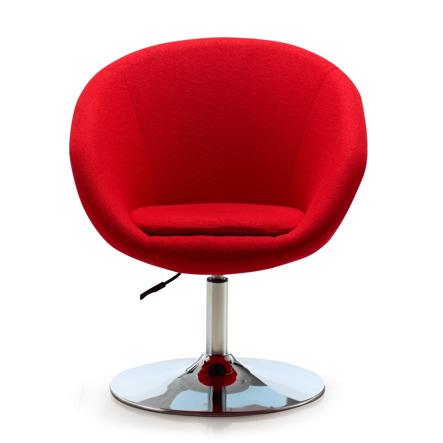 Red Metal Swivel Accent Chair - 26" Living Room Chair