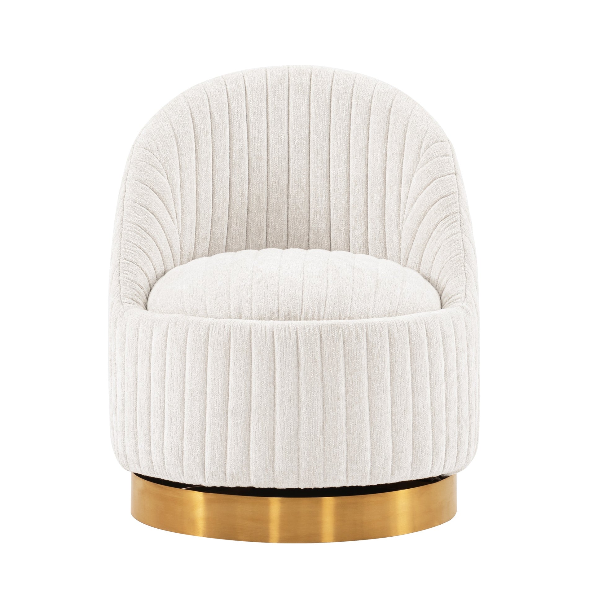 Swivel Lounge Chair in Cream