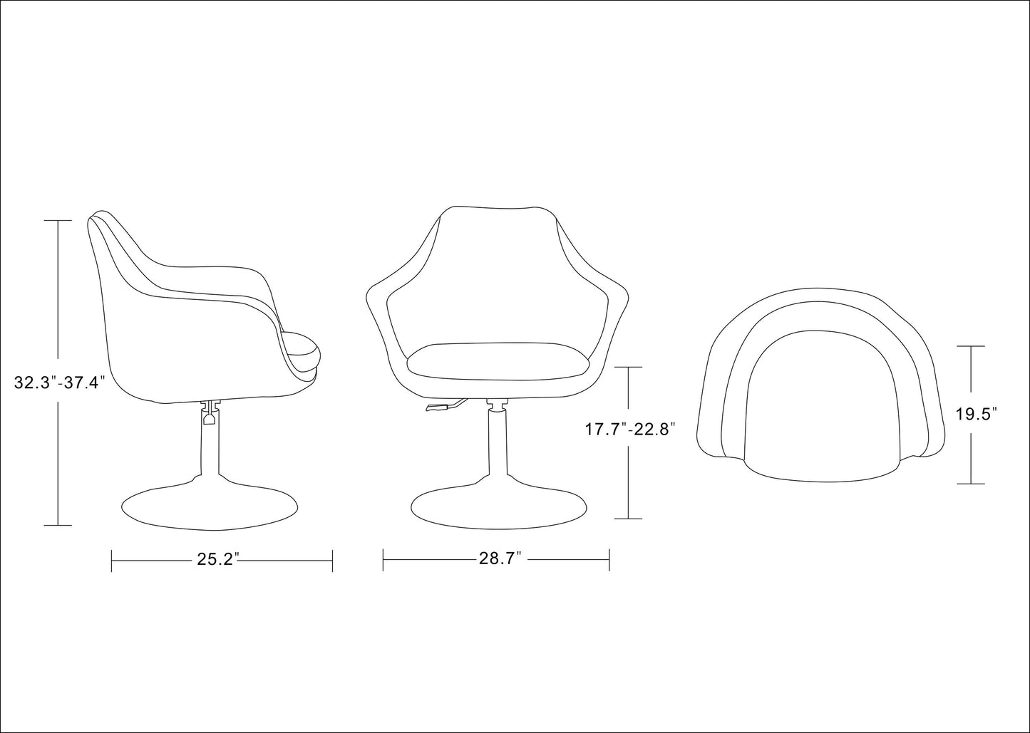 Red Swivel Lounge Chair - Modern Comfort & Style