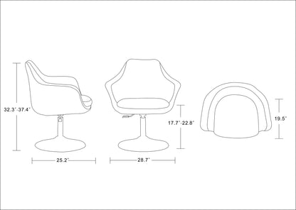 Red Swivel Lounge Chair - Modern Comfort & Style