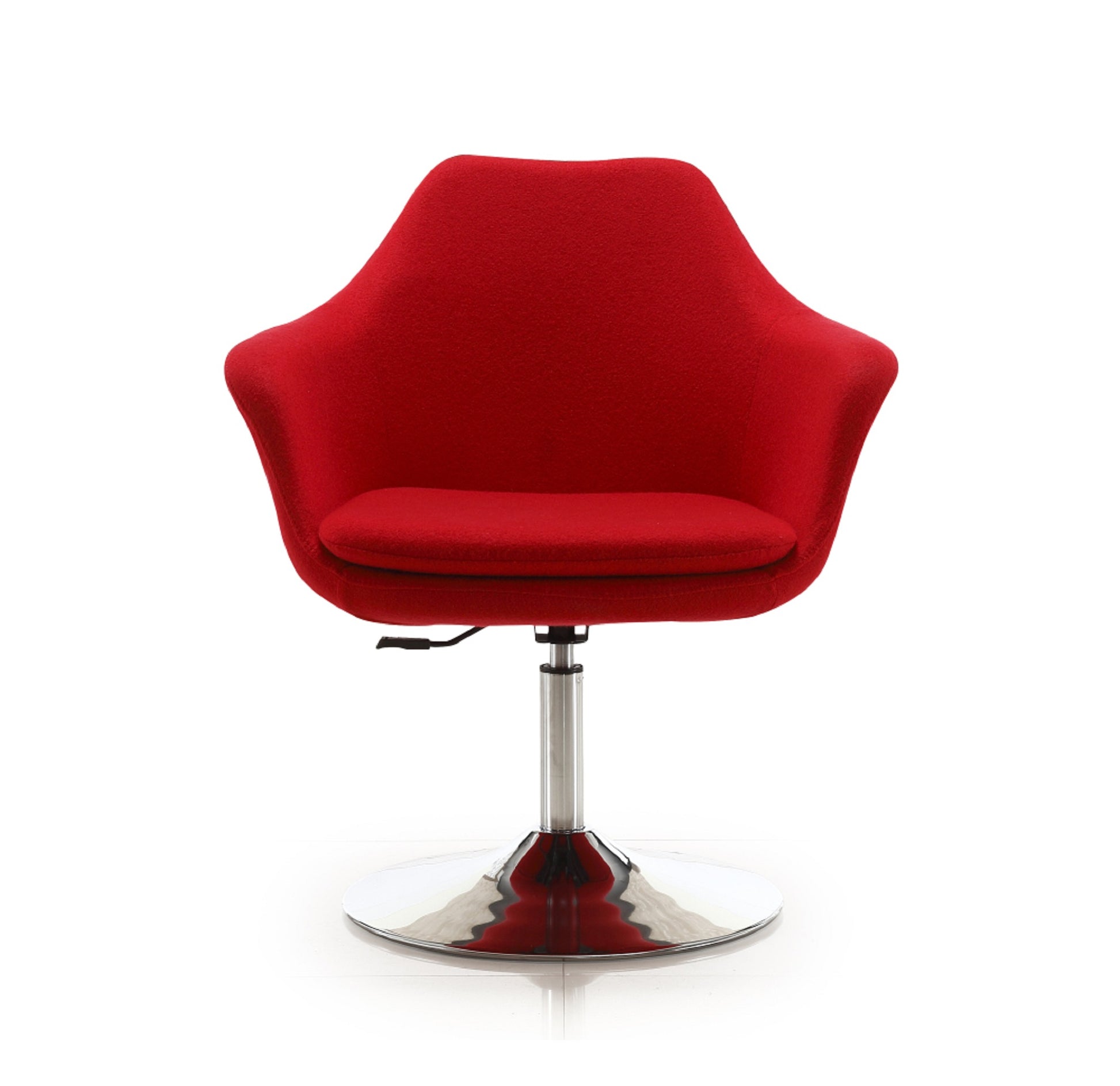 Red Swivel Lounge Chair - Modern Comfort & Style