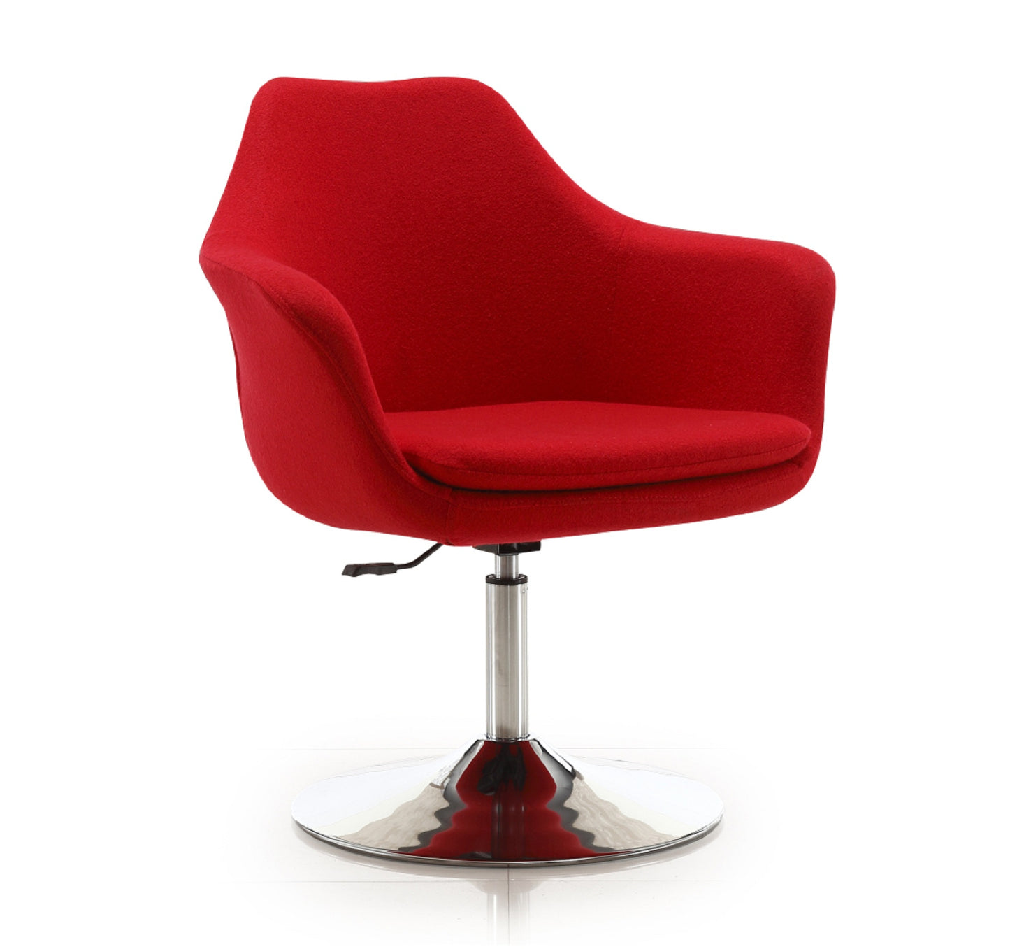 Swivel Lounge Chair in Red