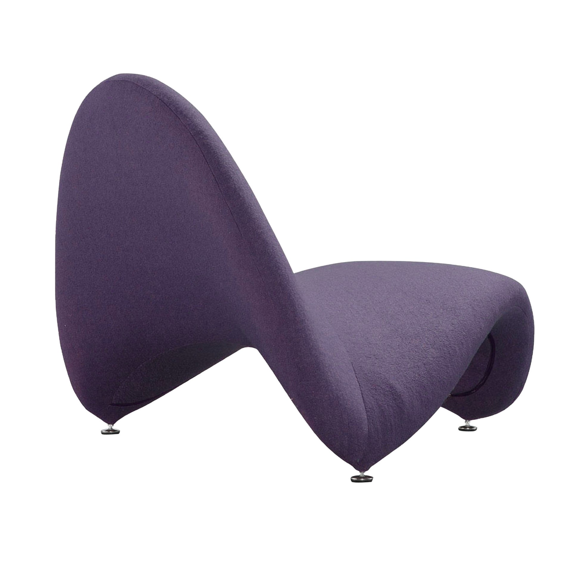 Purple Metal Accent Chair - Modern Lounge Chair