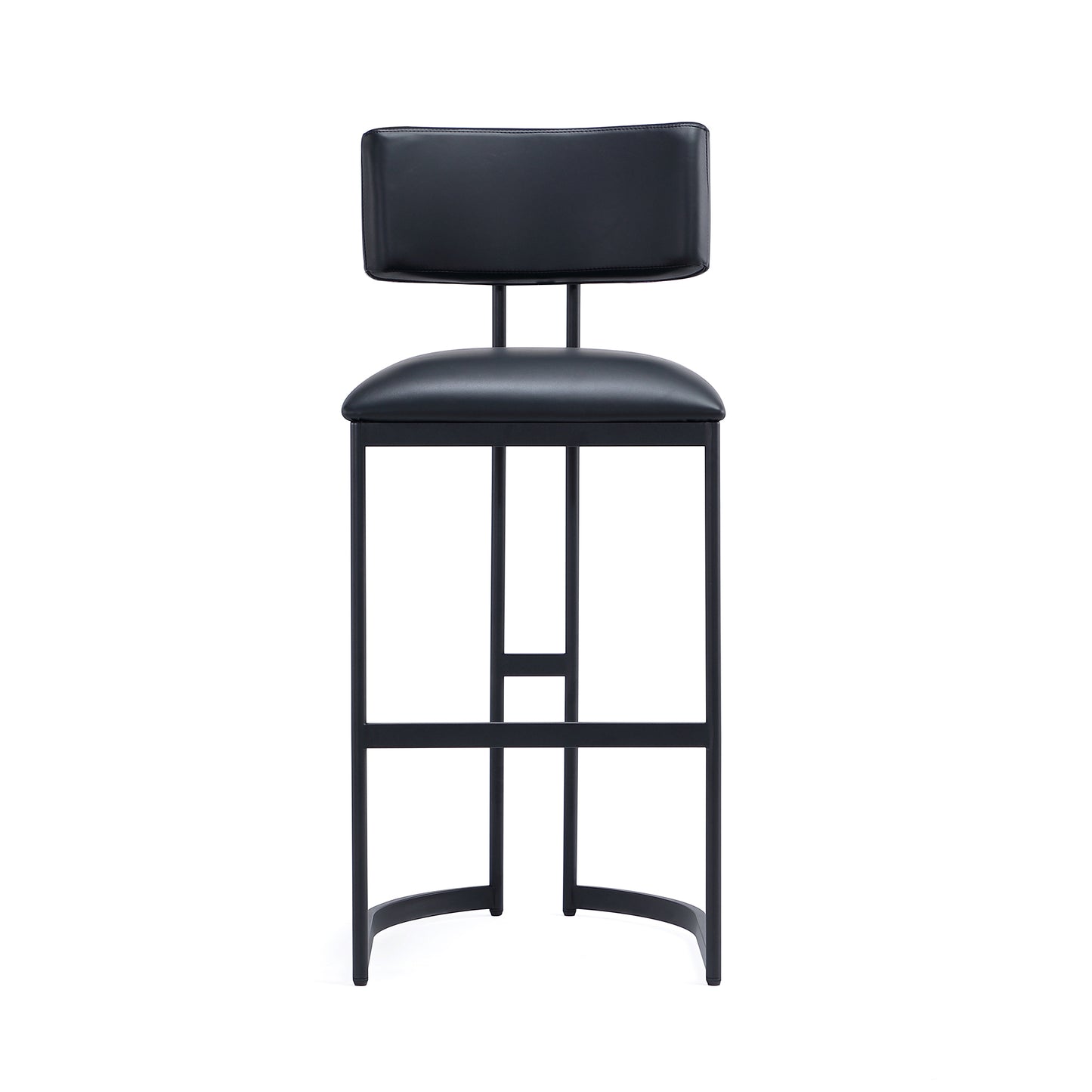 Black Metal Barstool - Modern Kitchen Stool