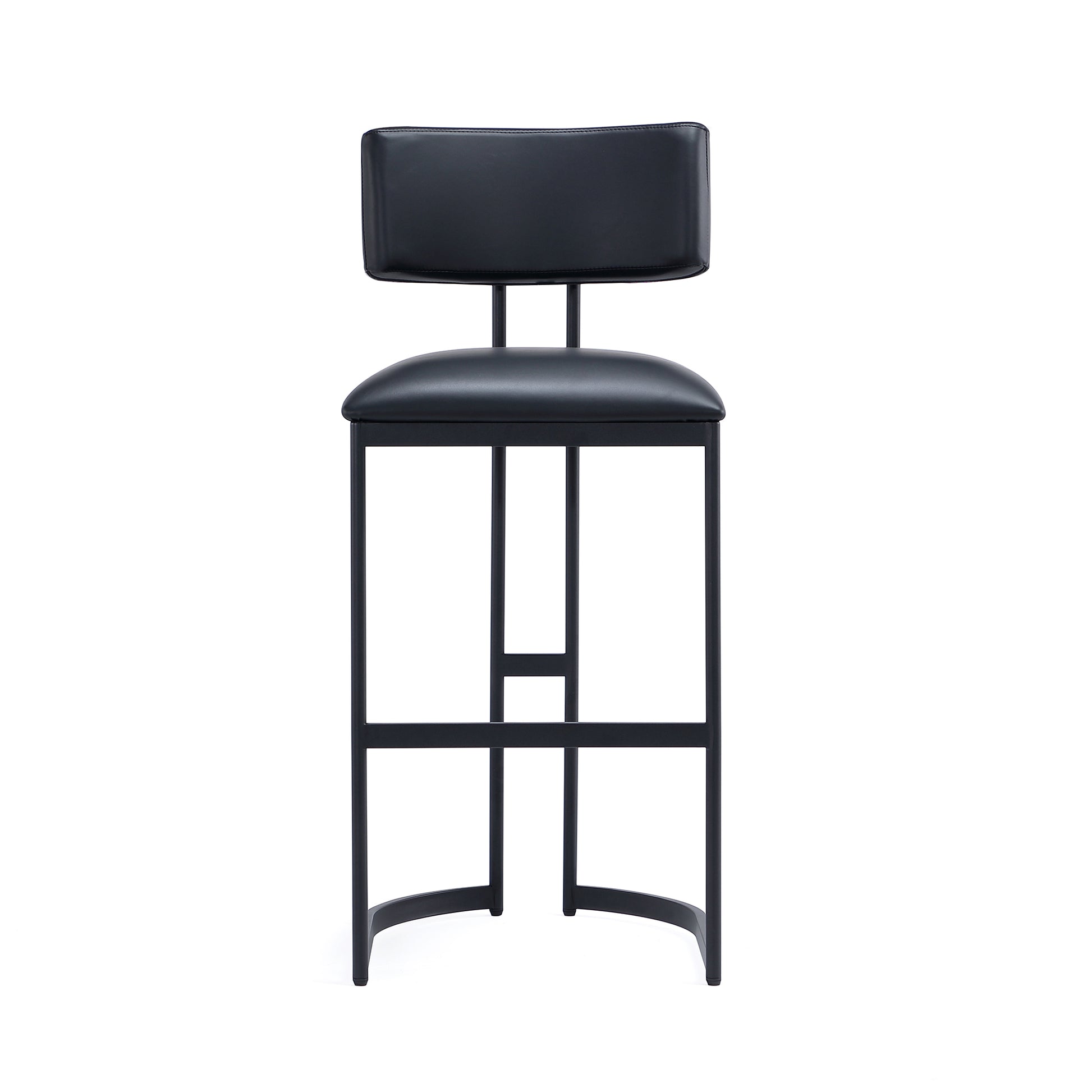 Black Metal Barstool - Modern Kitchen Stool