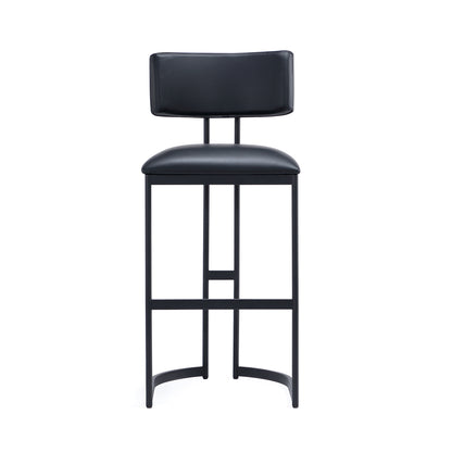 Black Metal Barstool - Modern Kitchen Stool