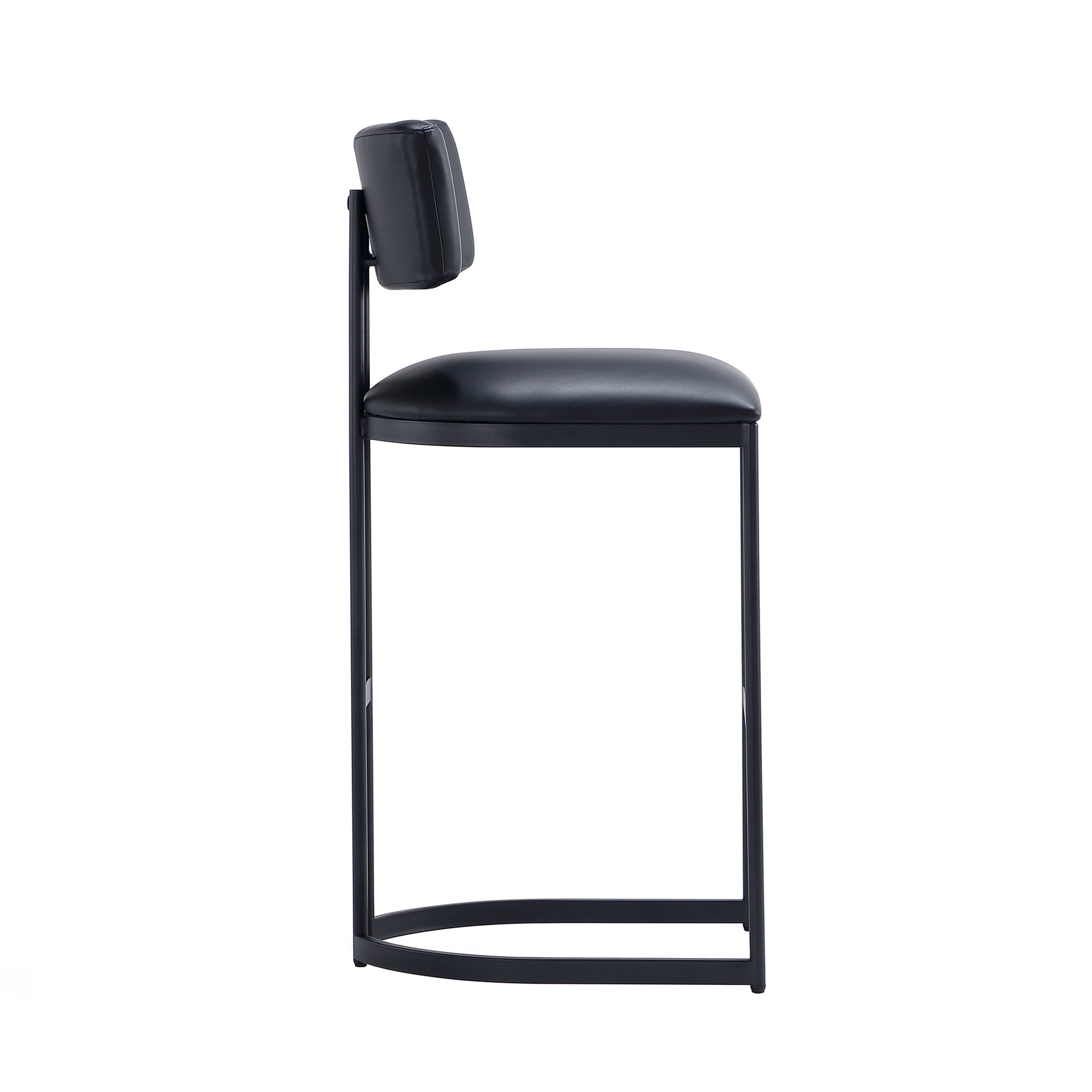 Black Metal Barstool - Modern Kitchen Stool