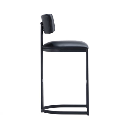 Black Metal Barstool - Modern Kitchen Stool