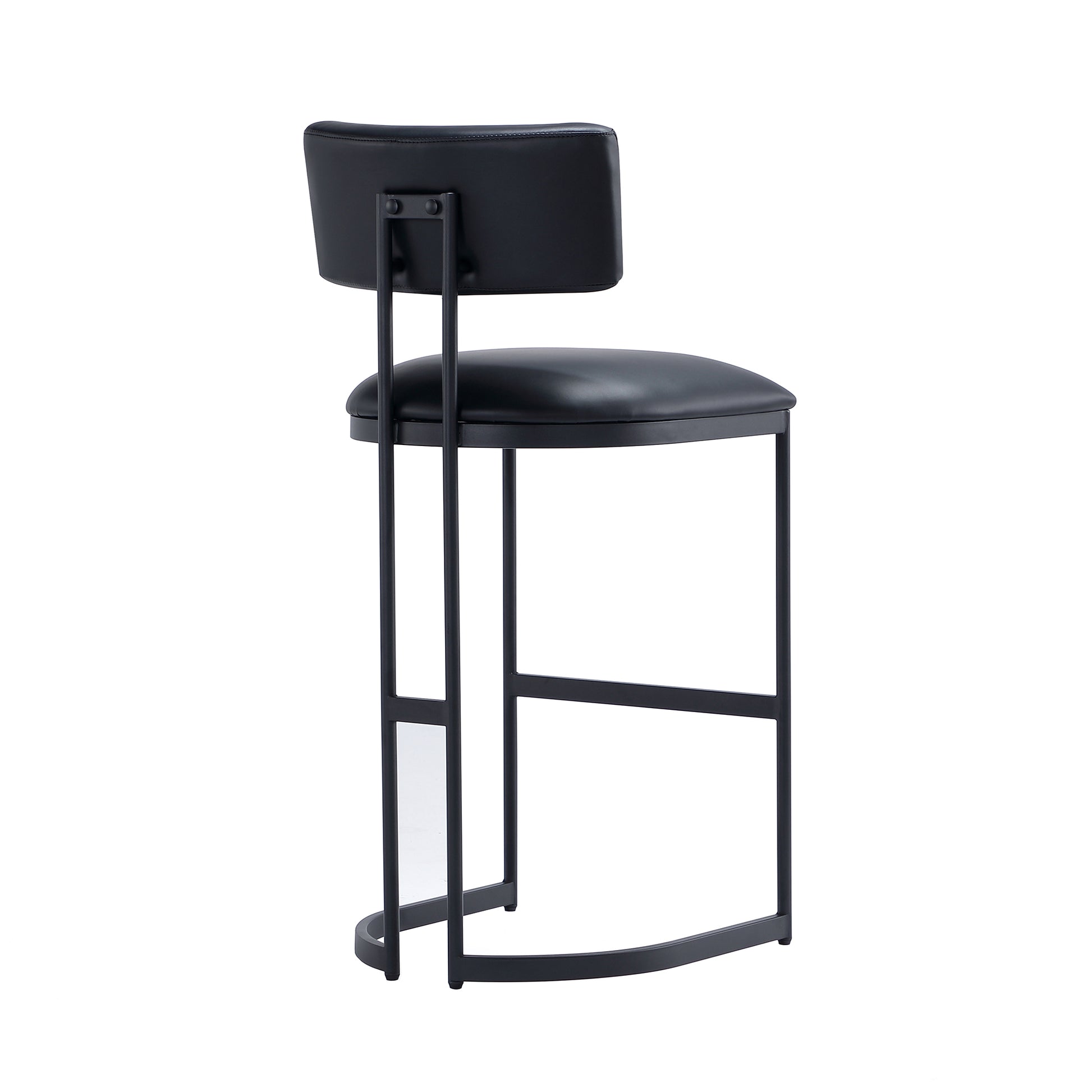 Black Metal Barstool - Modern Kitchen Stool