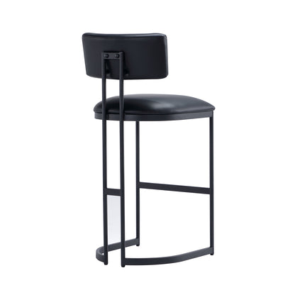 Black Metal Barstool - Modern Kitchen Stool