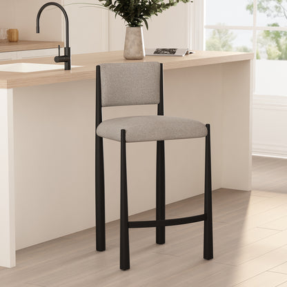 Champagne Metal Accent Chair - 18.7" Counter Stool