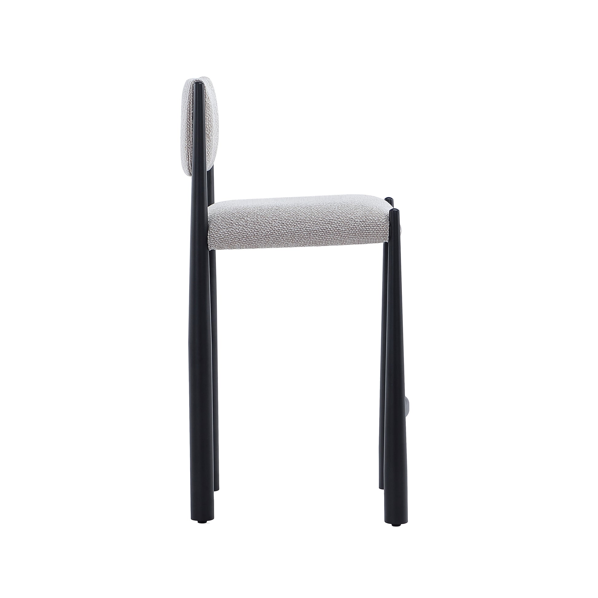 Champagne Metal Accent Chair - 18.7" Counter Stool