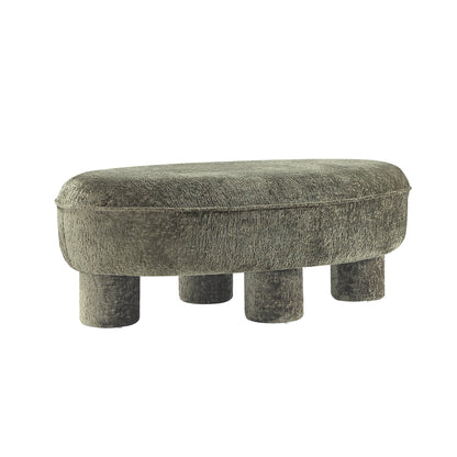 Accent Ottoman in Olive Green