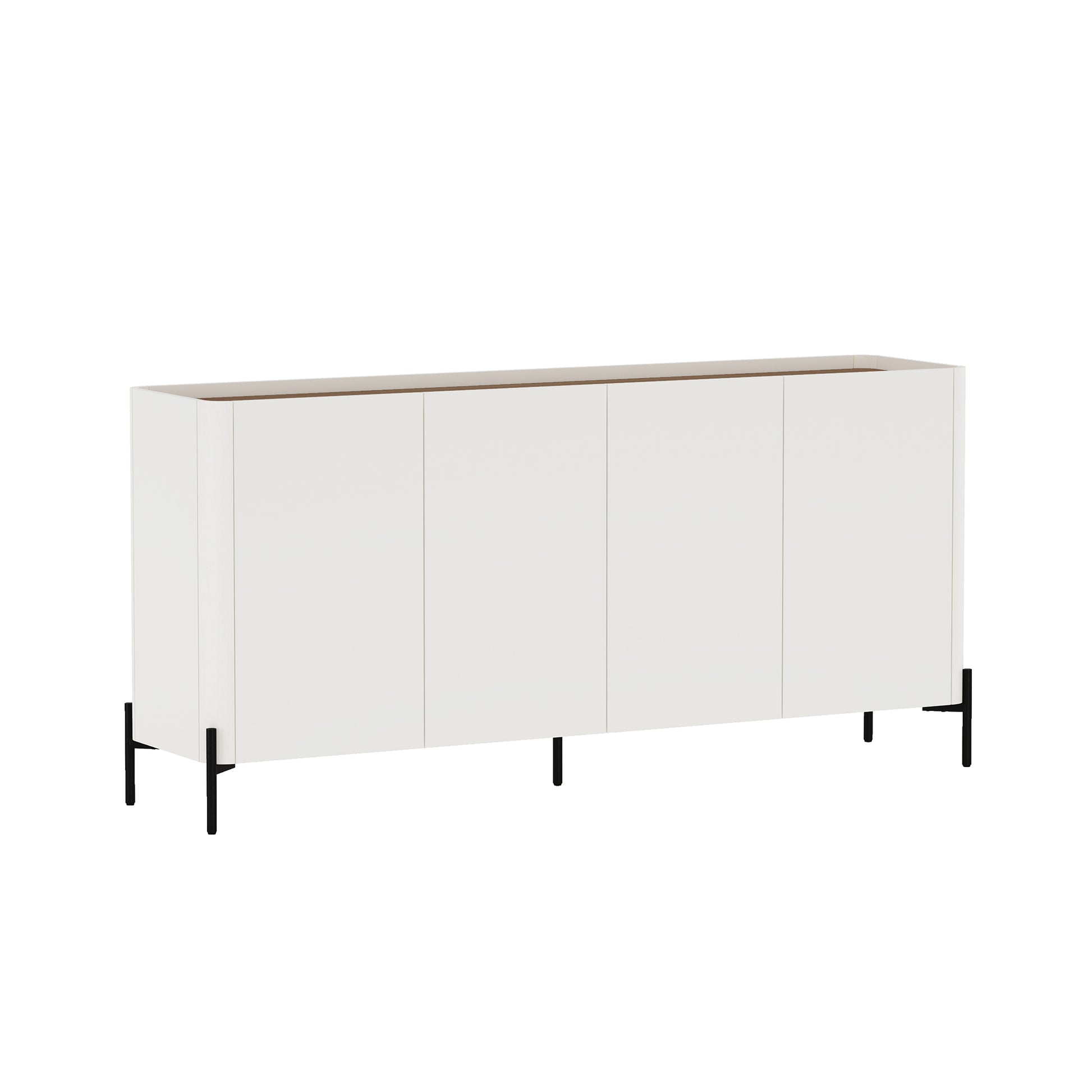 Brown White Sideboard Buffet Stand Dining Room Storage
