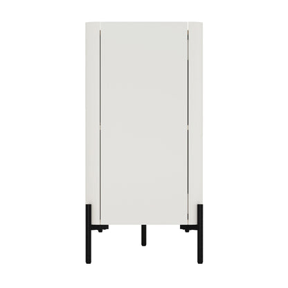 Brown White Sideboard Buffet Stand Dining Room Storage