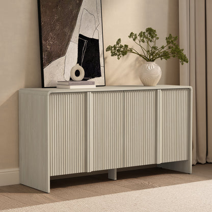 Whitewashed Oak Sideboard - 60" Servers, Buffets Dining