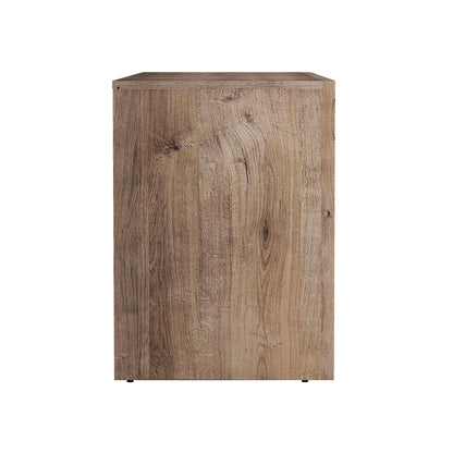 60" Brown MDF Sideboard with 4 Doors - Storage Cabinet