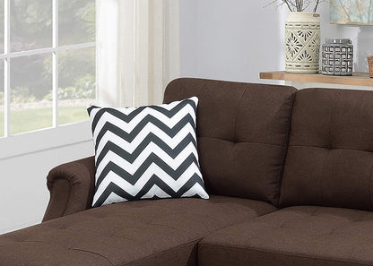 Coffee L-Shaped Sectional Sofa 87" Primary Living Space