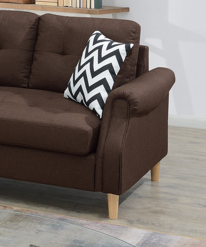 Coffee L-Shaped Sectional Sofa 87" Primary Living Space