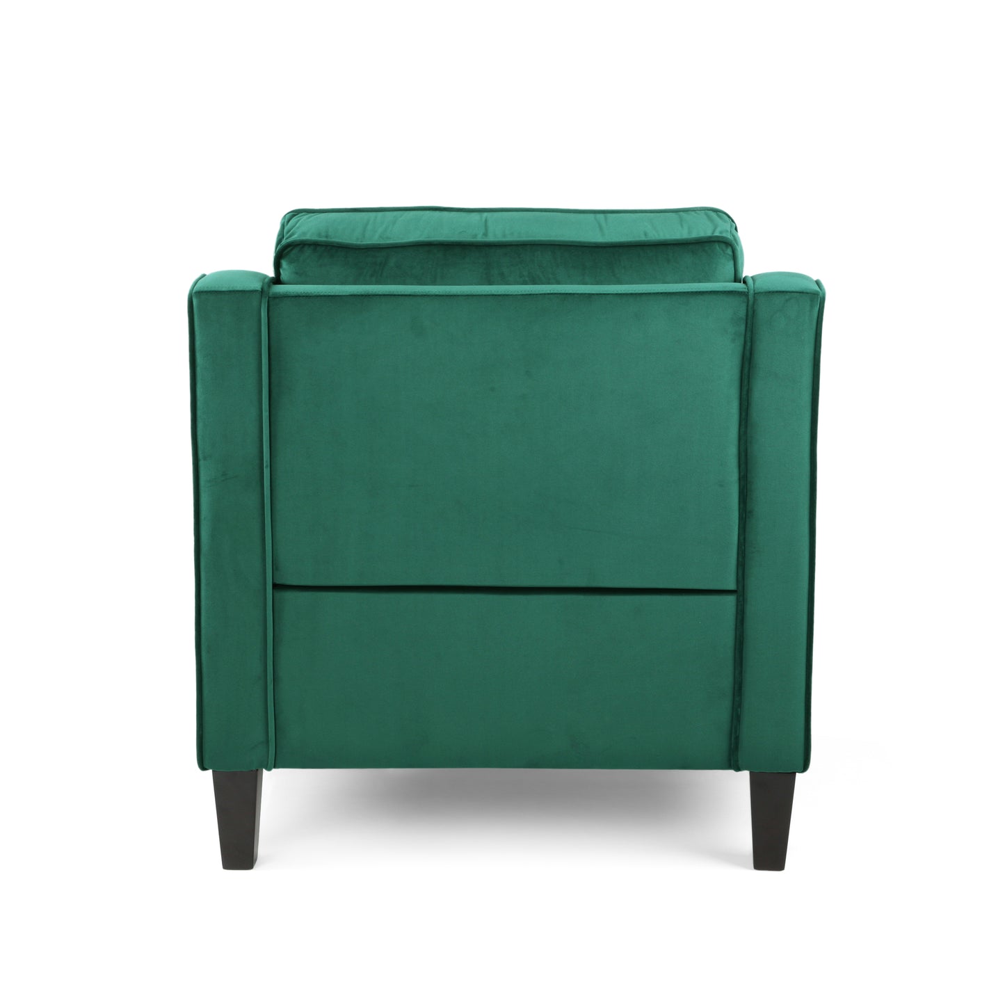 Green Velvet Club Chair - 30.75" W x 33.5" D for Living Room