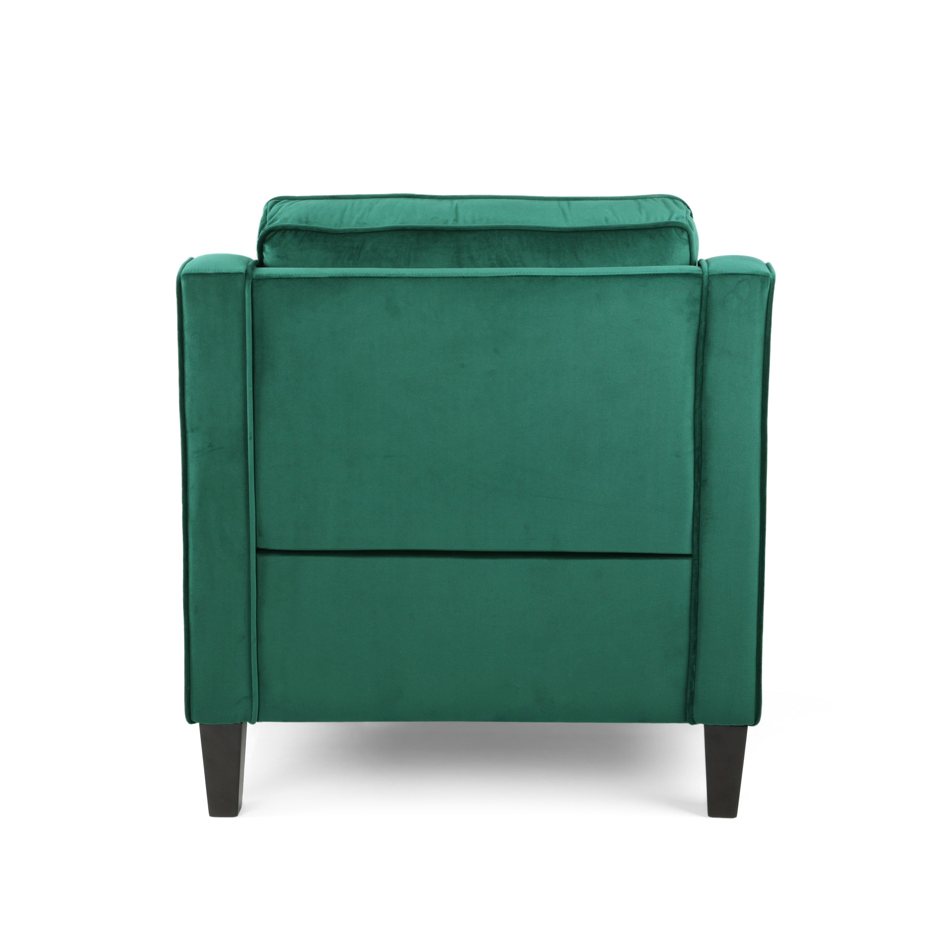 Green Velvet Club Chair - 30.75" W x 33.5" D for Living Room