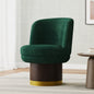 360°Swivel Accent Chair Round Swivel Chair Barrel Chair Upholstered Swivel Chair for Living Room, Bedroom or Apartment, Green