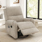 Manual Recliner Massage Recliner Chair Nursery Recliner Chair Swivel Rocker Recliner Sofa with a Side Storage Pocket for Living Room, Bedroom and Nursery, Oatmeal