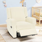 Manual Recliner Nursery Recliner Chair Swivel Rocker Recliner Sofa for Living Room, Bedroom Home Theaters and Nursery, White
