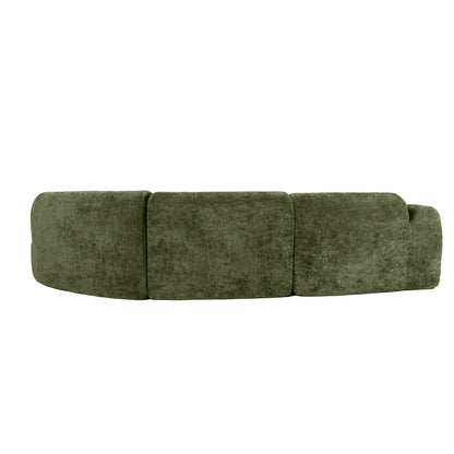 140" Modern Curved Sectional Sofa - Comfortable & Spacious Green