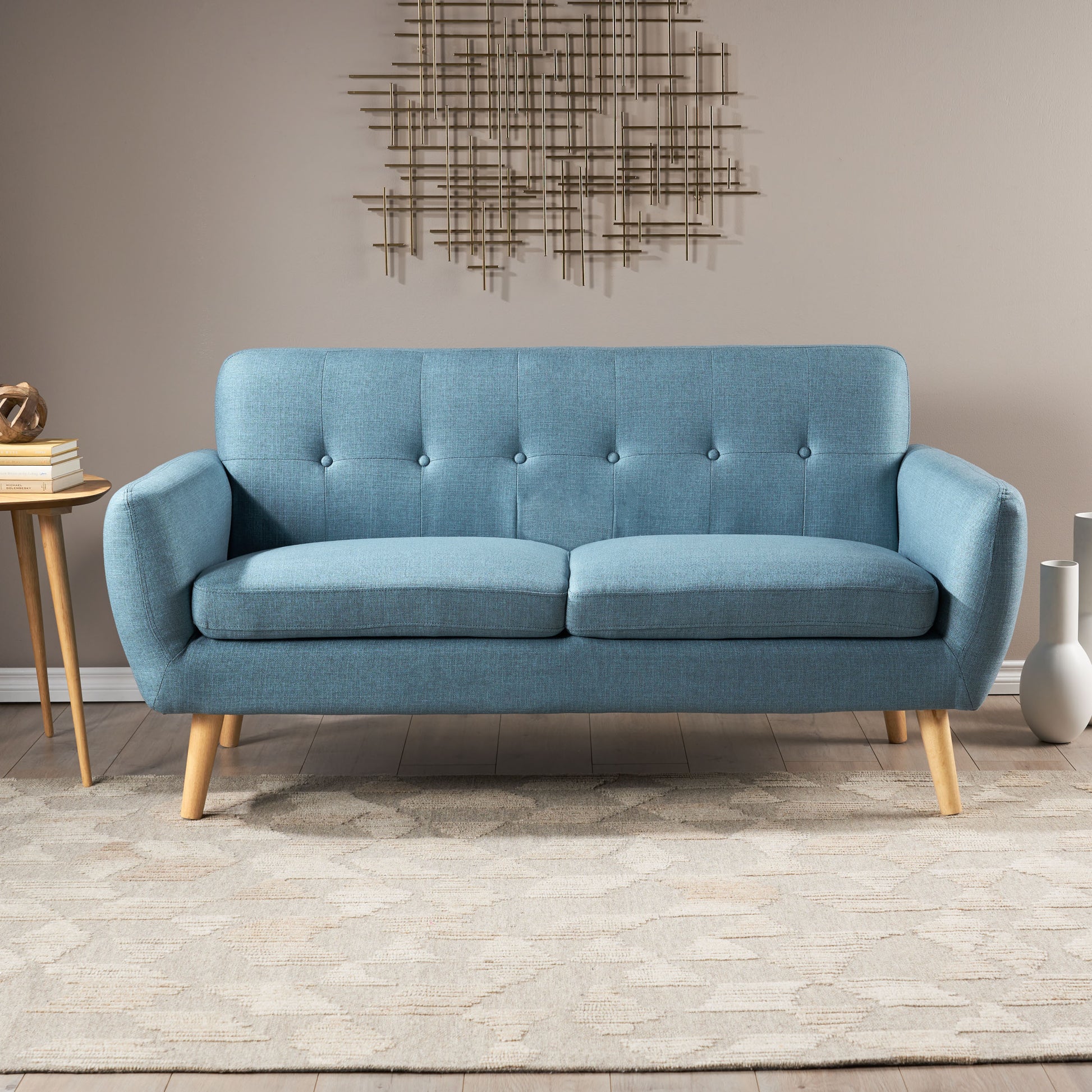 67.25" Button Tufted Loveseat