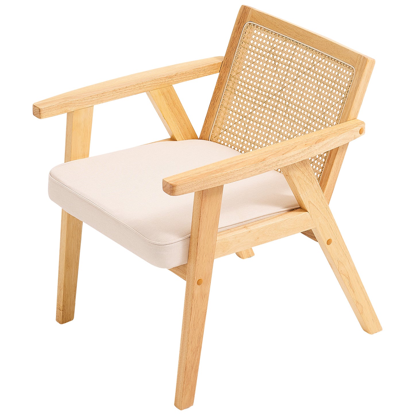 Mid-Century Modern Rattan Chair - Comfort & Style