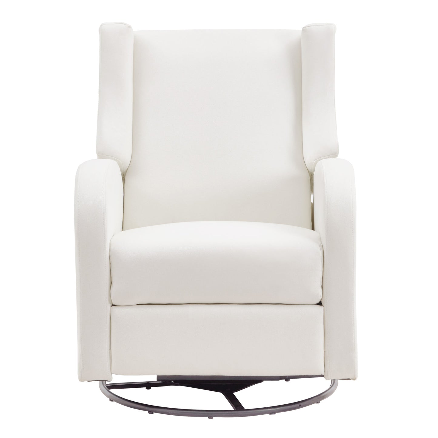 Electronic Power Recliner and Swivel Glider, 250 lbs Weight Capacity Swivel Glider Recliner Chair with USB Port, Polyester Surface Swivel Rocker Recliner  for Living Room, Bedroom,  Off White