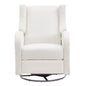 Electronic Power Recliner and Swivel Glider, 250 lbs Weight Capacity Swivel Glider Recliner Chair with USB Port, Polyester Surface Swivel Rocker Recliner  for Living Room, Bedroom,  Off White