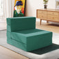 Folding Sofa Bed Convertible Modern Sleeper Couch, Adjustable Straight Backrest for Living Room Bedroom