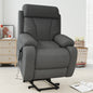 Power Lift Recliner for Elderly, Lift Chair Recliners for Small Spaces, Electric Recliner Chairs for Seniors, Remote Control, Adjustable, Side Pocket (Dark Gray+ Snowflake Velvet)