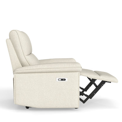 Wall Hugger Recliner - Beige+Grey Zero Wall Power Chair for Living Room