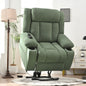 Power Lift Recliner Chair for Elderly,Fabric Lift Chairs for Living Room w/ Extended Footrest,Classic Single Sofa,Home Theater Seating with 2 Cup Holders,Side Pockets,Remote Control(Dark Green)