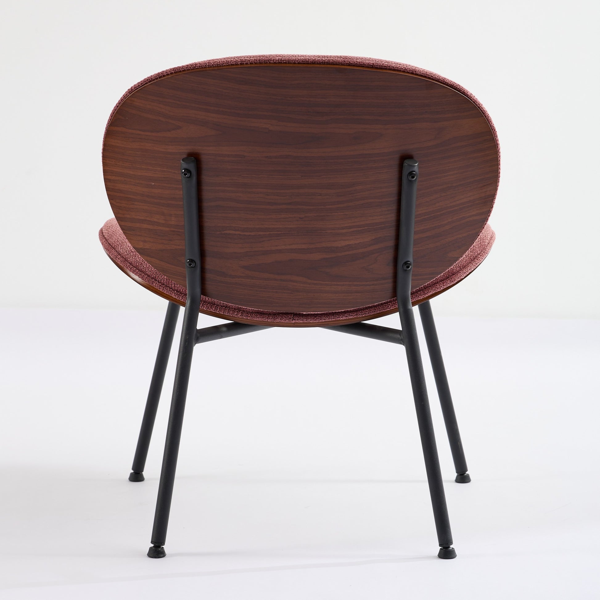 Mid-Century Modern Bean Paste Red Chair - Comfortable Accent Seating