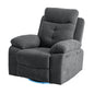 Dark Grey Power Recliner with Bluetooth & Storage