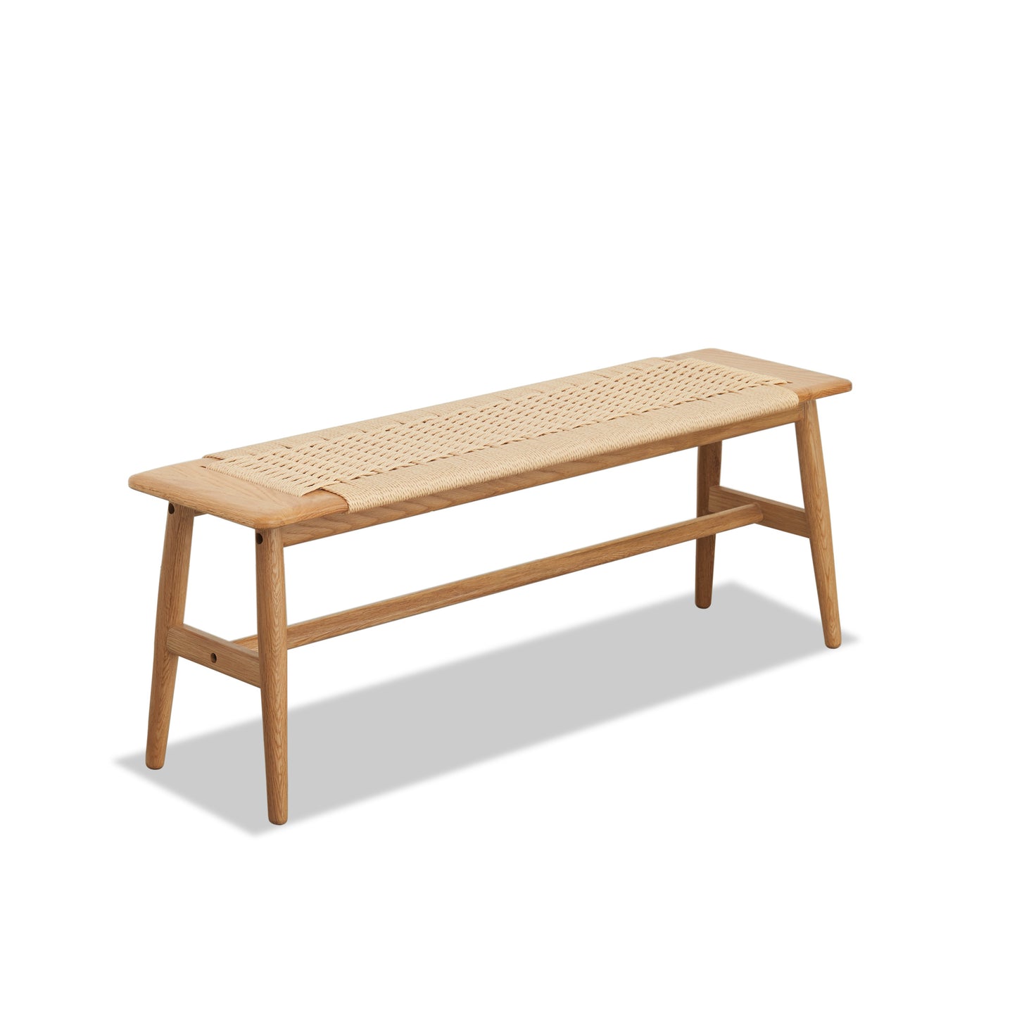 Natural Oak Wood Dining Bench - Comfortable & Versatile