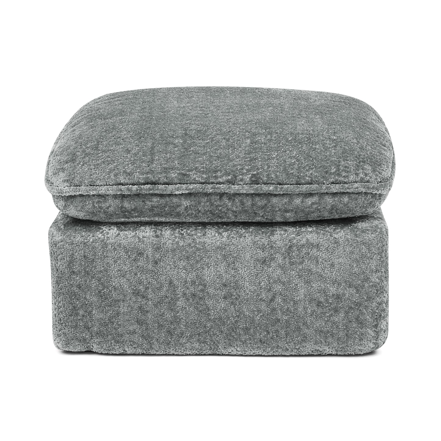 Grey Boucle Modular Sectional Sofa - 6 Seat Living Room